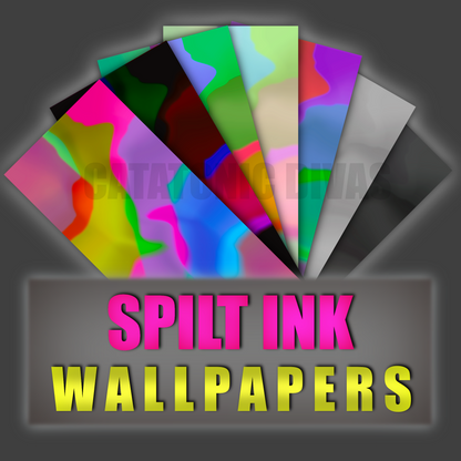 Spilt Ink (7 Phone Wallpapers)