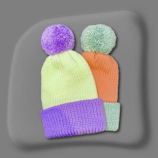 Nature Is A Prism (Puff Beanie Set)