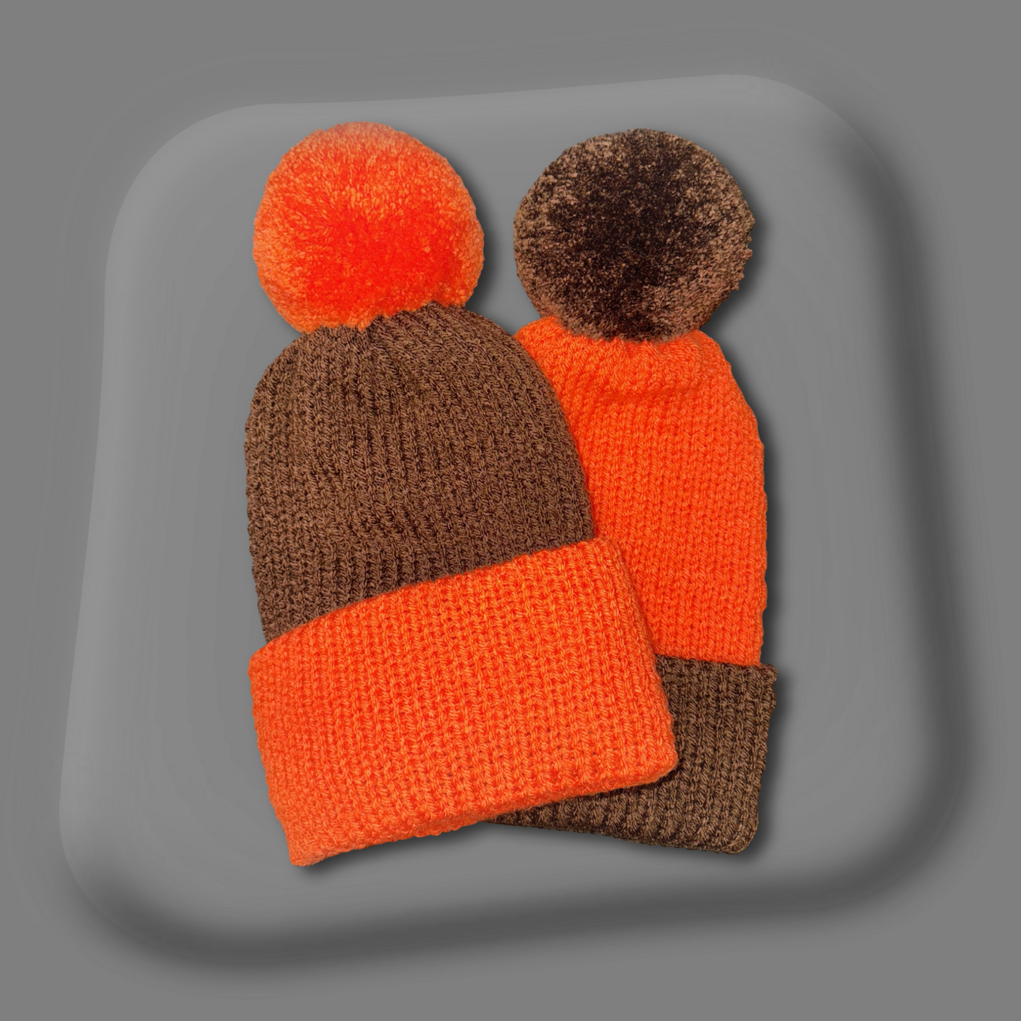 Cinnamon Glow (Puff Beanie Set)