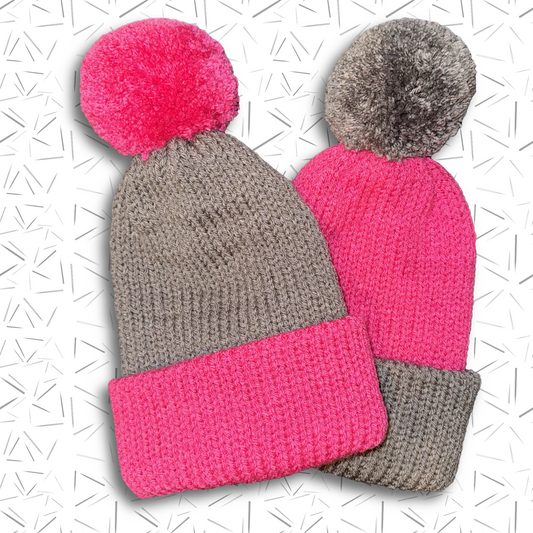 Circuit Blossom (Puff Beanie Set)