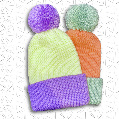 Nature Is A Prism (Puff Beanie Set)