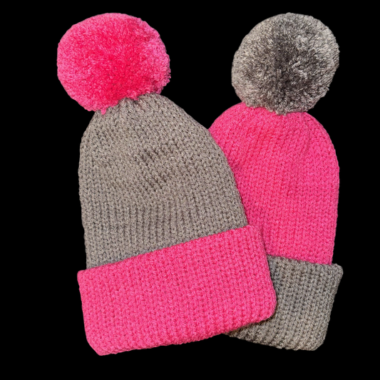 Circuit Blossom (Puff Beanie Set)