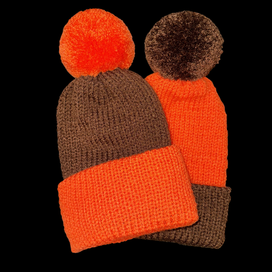 Cinnamon Glow (Puff Beanie Set)